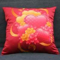 Декоративная подушка - валентинка 